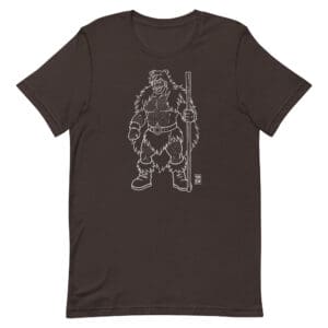 ADAM LIKES BEARBARIANS - WHITE LINEART - Bobo Bear Unisex t-shirt